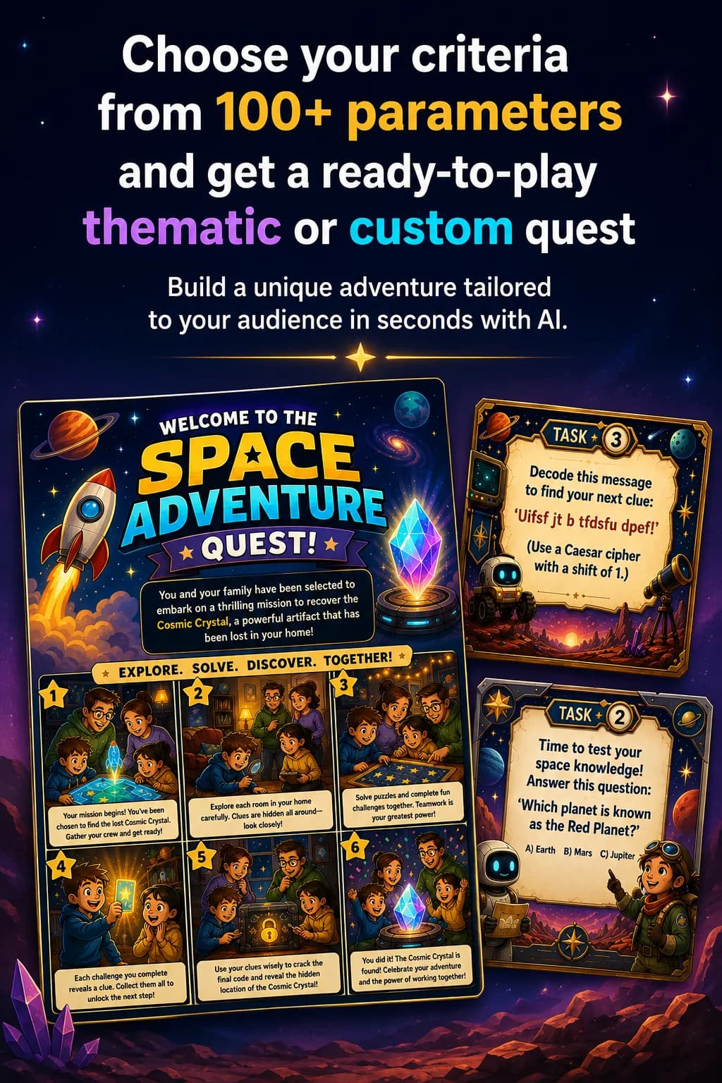 Festivo AI quest and printable visuals